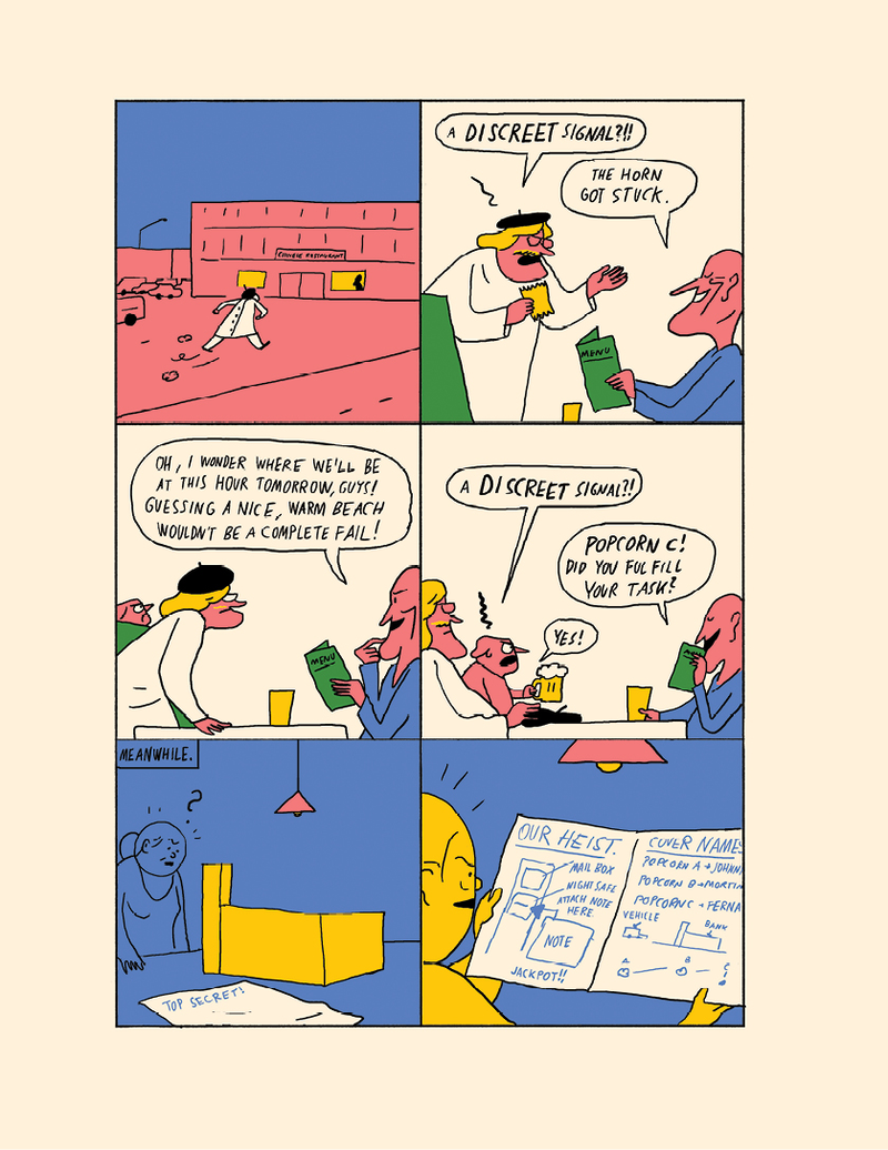 Illustration for article titled Exclusive D&Q preview: A heist is born in Kaltenborn’s Adult Contemporary